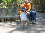 EJ Running Around At Zoo